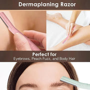 Biodegradable Wheat Straw Disposable Razors for Women – 12 Pack, Single-Color, Safety Cap – Facial & Eyebrow Razors for Un...