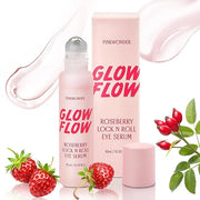 Glow Flow Roseberry Lock N Roll Eye Serum– Hydrating & Firming Eye Treatment for Dark Circles, Puffiness, and Dryness with...