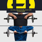 HulkFit 48 Inch EZ Curl Bar Barbell 2 Inch - Product Image