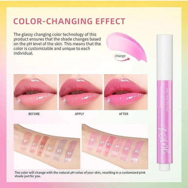 MAEPEOR Tinted Lip Balm 6 Colors Blueberry)