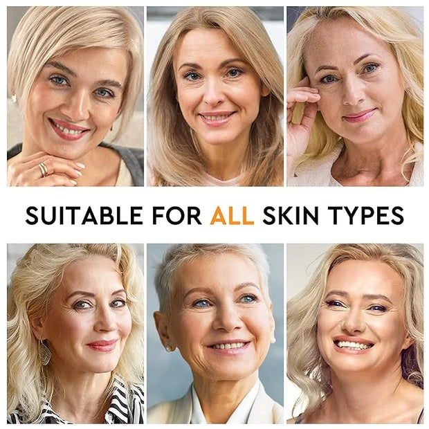 30 Pairs Eye Mask Skin care for Dark Circles, Puffy Eyes, Under eye Bags,Wrinkles&Super Vitamin C Serum For Women Over 70 ...
