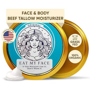 Eat My Face Tallow Face Moisturizer - Beef Tallow for Face Neck & Body, Beef Tallow Moisturizer, Organic Beef Tallow Face ...