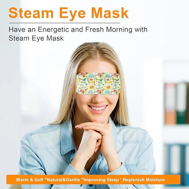 10 Packs of steam Eye Masks, Disposable Heated Eye Masks, Quickly Relieve Eye Fatigue, Suitable for Swollen Eyes, Sleep, T...
