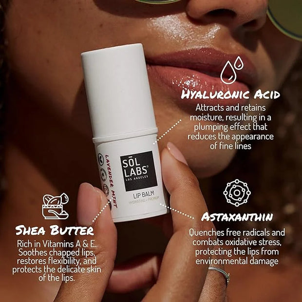 SPF 15 Lip Balm – Lip Moisturizer with SPF, Broad Spectrum Chapstick Hydration Lip Balm, Vegan & Cruelty-Free, Shea Butter...