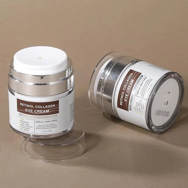 Eye Cream with Retinol Collagen for Wrinkles, Avocado for Hydrating, Caffeine and Vitamin C for Dark Circles and Puffiness...