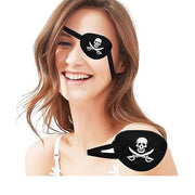 Black Single Eye Mask, Pirate Skull Crossbone Eye Patch，Adjustable 3D Eye Patch for Adult and Kid (Pirates Design) - Produ...