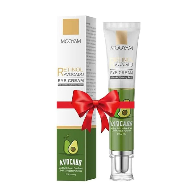 Retinol Avocado Eye Cream Serum - Hydrating Anti-Aging Treatment for Dark Circles, Puffiness, Fine Lines - Overnight Skin ...