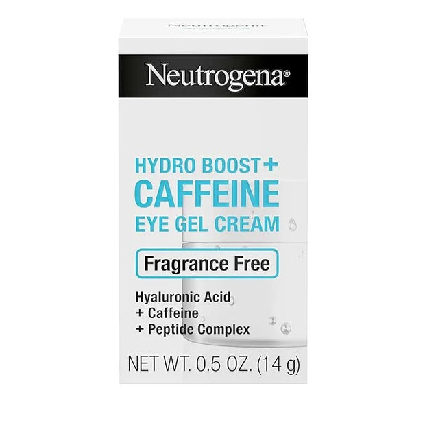 Neutrogena Hydro Boost + Eye Cream for Dark Circles & Puffiness, Under Eye Cream with Caffeine, Hyaluronic Acid and Peptid...