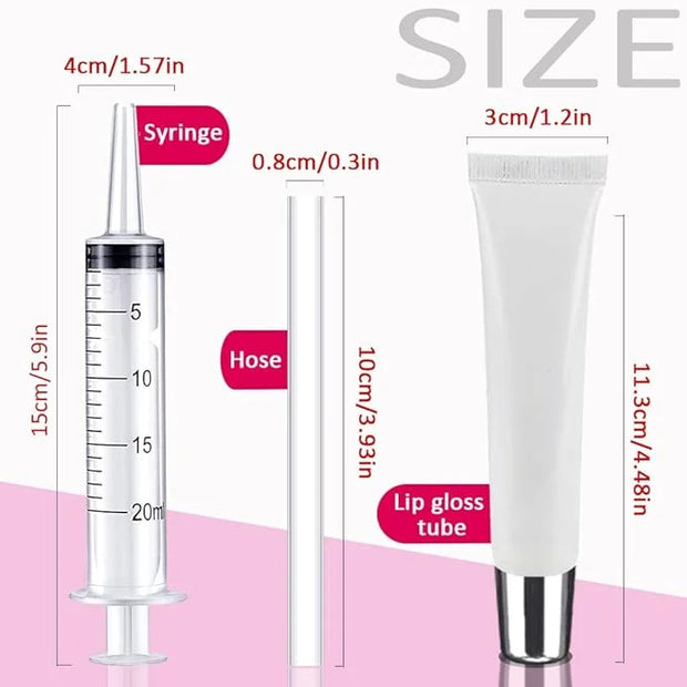 50PCS Lip Gloss Tubes 20ml Silver Cap Lip Gloss Containers Empty Lip Balm Tubes Refillable Cosmetic Squeeze Lipgloss Tubes...