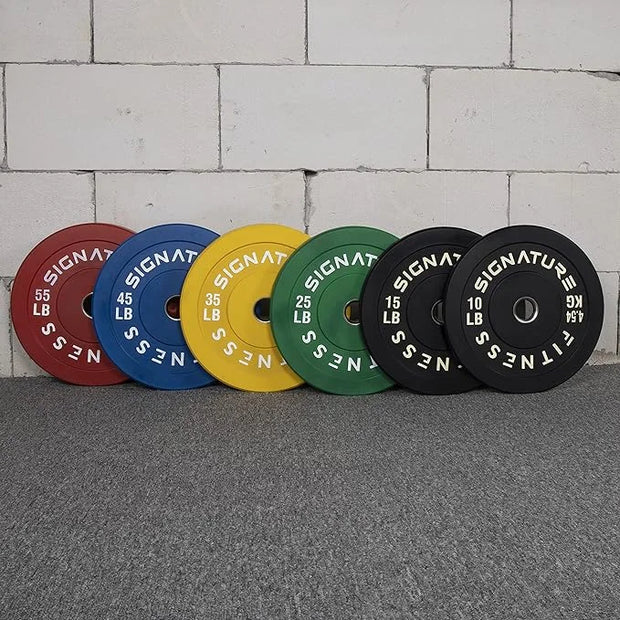 Signature Fitness 2" Olympic Bumper Plate Weight Plates 25LB Single, - Product Image