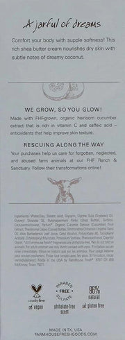 FarmHouse Fresh Body Lotion, Shea Butter. Moisturizing Cream, Coconut Cream Shea Butter for Body. Coconut Lotion, 8 Fl Oz ...