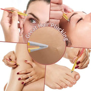 TsMADDTs 7PCS Tweezers Set for Women Facial Hair, Precision Tweezer for Eyebrows with Curved Scissor and Eyebrow Razor for...