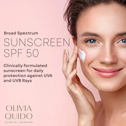 OLIVIA QUIDO Clinical Skincare Broad Spectrum Sunscreen SPF 50 with Lilac Stem Cell | Anti-Aging Skin Protection From UVA ...