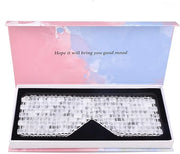 Jade eye mask clear quartz