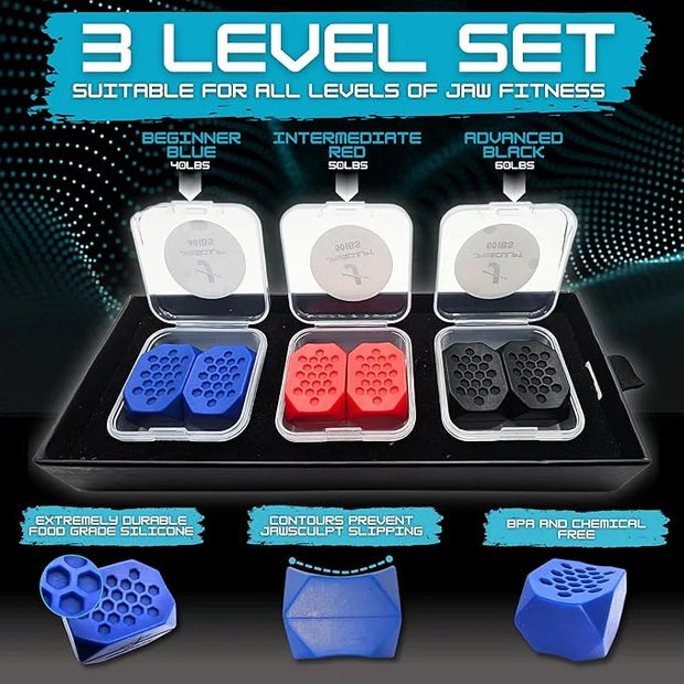 JawSculpt Jaw Exerciser 3 Level Set – Jawline - Product Image