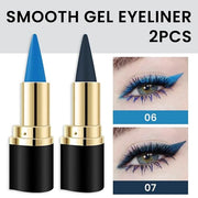 Kaely 2Pcs Light Dark Blue Gel Eyeliner Pencils Set,Waterproof Color Colored Eye Liner Crayon,Cat Eye Stencil Gothic Hallo...