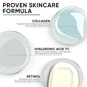 Collagen Cream for Face, Anti Aging Facial Moisturizer for Women with Hyaluronic Acid, Vitamin A, Vitamin E, Made in USA, ...