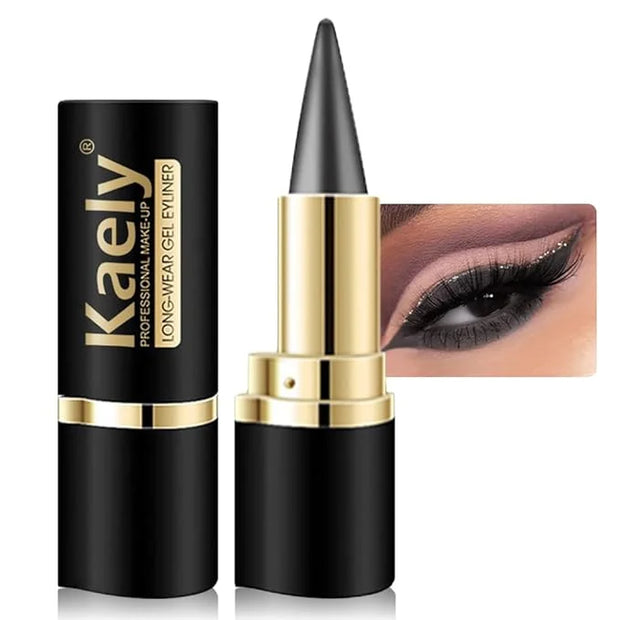 Kaely Gray Gel Eyeliner Pencil,Waterproof Smudge Proof Eye Liner Pen,Cat Eye Goth Halloween Makeup,Eye Black Face Paint Li...