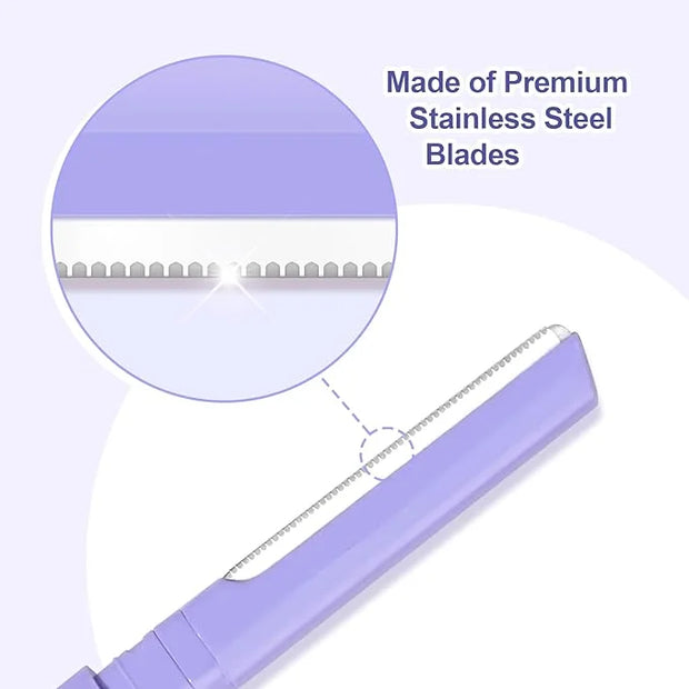 Dermaplane Razor for Women Face & Eyebrow - Dermaplaning Tool for Peach Fuzz Facial Hair Removal,High Precision Blade for ...