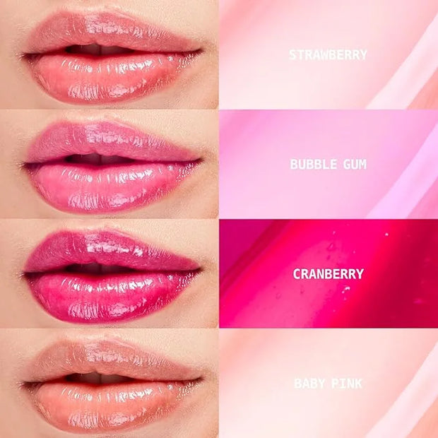 Ruby Kisses Lip Oil Booster, Hydrating Lip Gloss with Nourishing Natural Oil Blend, Jumbo Wand for Easy Application, Non-S...