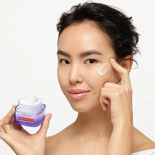 L'Oreal Paris Revitalift Moisturizer, Hyaluronic Acid Water Cream with Ceramides, Deeply Hydrating, Fragrance Free 1.7 oz ...
