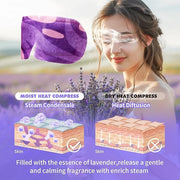 18 Packs Lavender Steam Eye Masks for Dry Eyes Warm Eye Mask Heated Eye Mask Reduce Puffiness Dark Circles Travel Essentia...