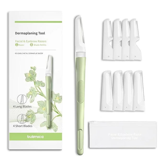 Face Razors for Women, Dermaplane Razor for Women Face, Eyebrow Razor, Facial Razors, Dermaplaning Tool, Reusable Metal Ha...