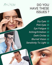 30PCS Steam Eye Masks for Dry Eyes & Fatigue Relief, Self-Heating Eye Mask for Puffiness & Dark Circles, Moist Heat Compre...
