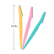 40pcs Eyebrow Razor for Women, Face Shaver Kit Dermaplaning Tool for Peach Fuzz Removal, Stainless Steel Blades with Prote...