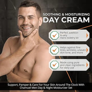 Day & Night Skincare Set for Men | Includes Anti-aging Post Shave Moisturizer + Night Moisturizer w/Retinol. The Essential...