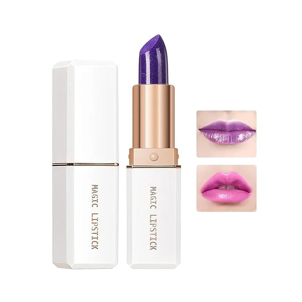 Color Changing Lipstick, 6-Colors Lip Stain Temperature Activated Vegan Formula, Magic Lipstick Long-Lasting, Nourishing, ...