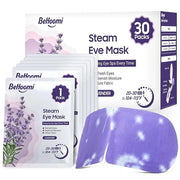 30Packs Steam Eye Mask, Heated Eye Mask Warm Compress for Eyes, Self Heating Warm Eye Masks Disposable Steam Mask for Home...