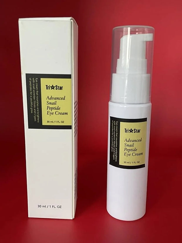 Tristar Advanced Snail Peptide Eye Cream, Anti-Wrinkle, Anti-Aging, Dark Circle Removing, Brightening Night Cream, 73.7% S...