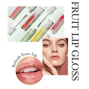 6 Pcs Fruity Lip Oil, Hydrating Moisturizing Shiny Lip Glaze, No Sticky Hydrating Lip Gloss Tinted Lip Balm, Lightening Li...