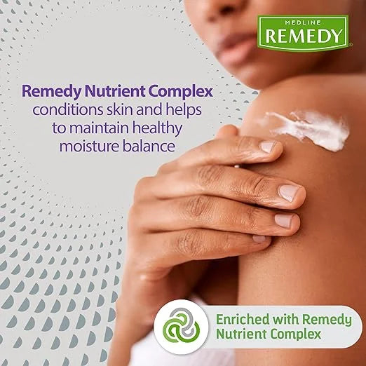 Medline Remedy Specialized Skin Cream, Fragrance-Free (16 oz), 1.5% Dimethicone, Nourishing Moisturizer for Dry Skin, Sulf...