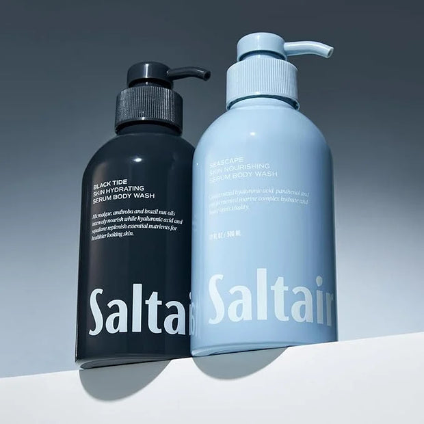 Saltair Body Wash, For Him Scents 2-Pack. Moisturizing Body Cleanser with Monoi Oil and Cupuacu Butter. Luxury Shower Gel ...
