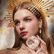 Flower Knows Violet Strawberry Rococo Glitter Lip Gloss G02+Little Angel Embossed Blush 02 - Product Image