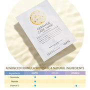 Ceramide Brightening Sheet Mask For Face, Moisturizing, Anti Aging Ceramide, Peptide, Vitamin C, EVE Vegan 10EA - Product ...