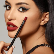 K7L Dark Red Lip Crayon (Vegan) - Waterproof and Smudge-Proof Cosmetics - Flame - Product Image