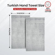 Infinitee xclusives grey hand towels