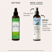 Sky Organics Organic Tea Tree & Witch Hazel for Face, Purifying Facial Toner to Hydrate, Soothe, Cleanse and Balance Blemi...