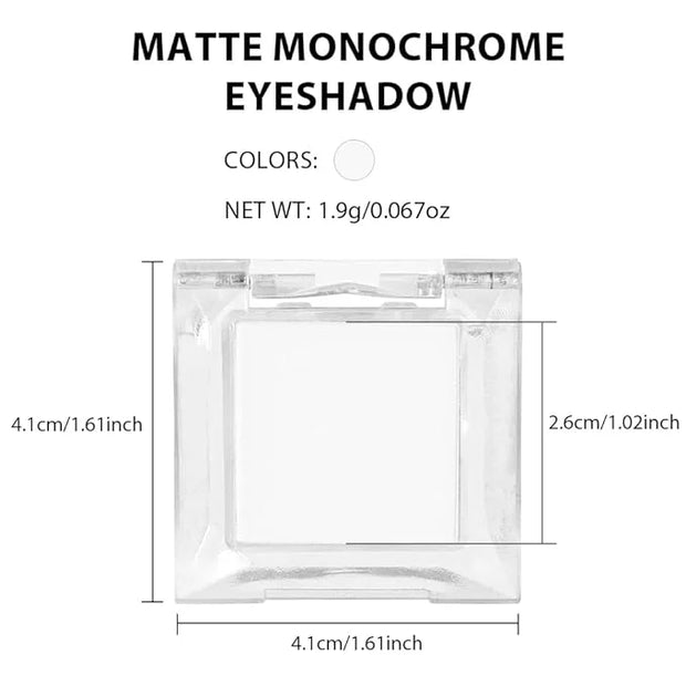 Eyeshadow Single Matte, High-Pigment Monochrome Eye Shadow Pressed Powder, Everyday Velvety Silky Eye Makeup Looks, Profes...