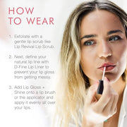 Beauty For Real Lip Gloss + Shine, Light My Fire - Opaque Everyday Red - Non-Sticky Plumping & Hydrating Gloss - Light & M...