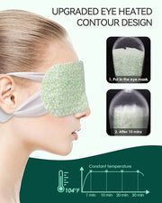 30PCS Steam Eye Masks for Dry Eyes & Fatigue Relief, Self-Heating Eye Mask for Puffiness & Dark Circles, Moist Heat Compre...