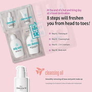 I'M SORRY FOR MY SKIN 8-Step Skincare Travel Essentials Kit, Korean Skin Care Set All in 1, Face Wash, Body Cleansing, Fac...
