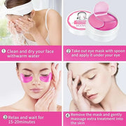 Under Eye Patch for Dark Circles and Puffy Eyes,Under Eye Masks Reduce Smooth Wrinkles and Under-eye Egg,Moisturizing Unde...