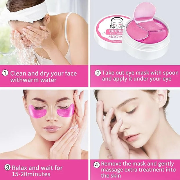 Under Eye Patch for Dark Circles and Puffy Eyes,Under Eye Masks Reduce Smooth Wrinkles and Under-eye Egg,Moisturizing Unde...