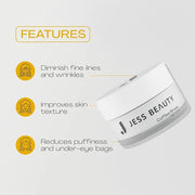 JESS BEAUTY | Coffee Break Eye Cream with 1% Caffeine, Squalane and Panthenol I Beauty and Self Care - Korean Beauty Eye C...