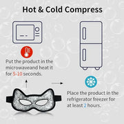 Cooling Eye Mask, Gel Eye Mask Hot Cold Use, Cold Eye Mask for Puffy Eyes, Dry Eyes, Headaches, Migraines, Sinus, Dark Cir...