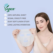 Collagen Hydrating Sheet Masks for Face Korean Anti Aging Mask Sheet for Dry Skin & Sensitive Skin, EVE Vegan, Not Tested ...